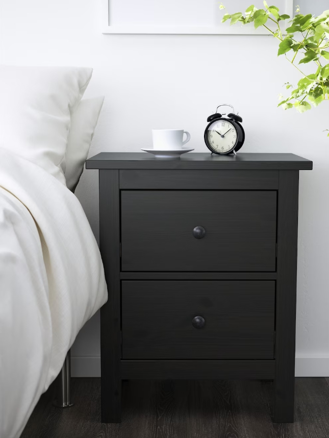 HEMNES ХЕМНЭС/MIRA комод 2 ящика черный