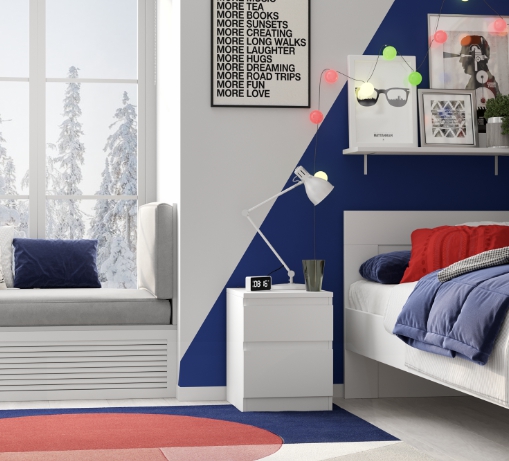 KASTOR/MALM тумба 2 ящика