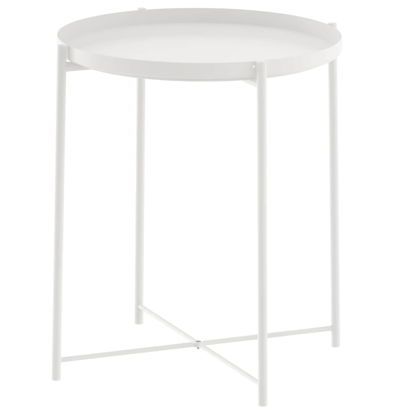 GLADOM ГЛАДОМ Стол сервировочный, белый 