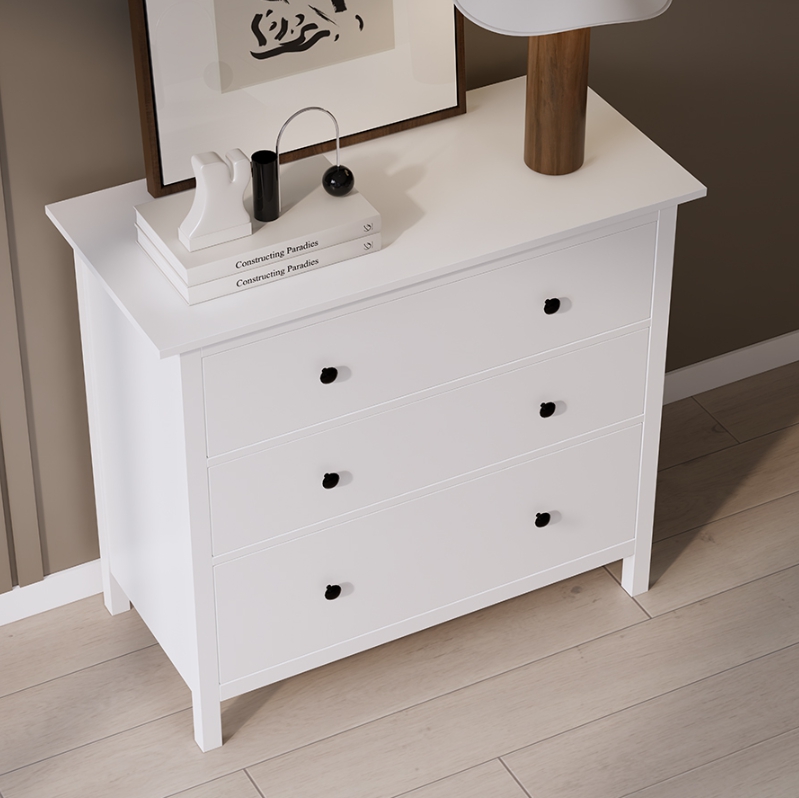 HEMNES ХЕМНЭС  КЫМÖР Комод 3 ящика белый