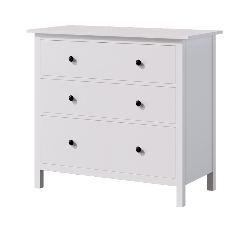 HEMNES ХЕМНЭС  КЫМÖР Комод 3 ящика белый