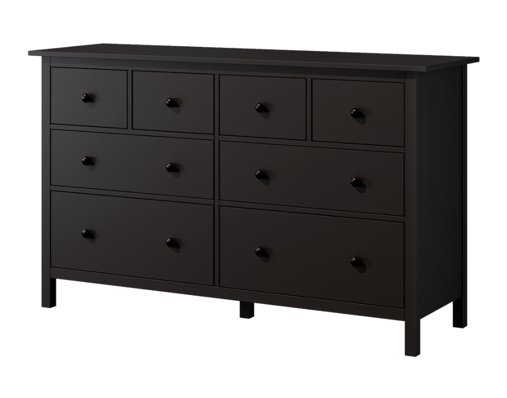 HEMNES ХЕМНЭС  КЫМÖР Комод 8 ящиков черный