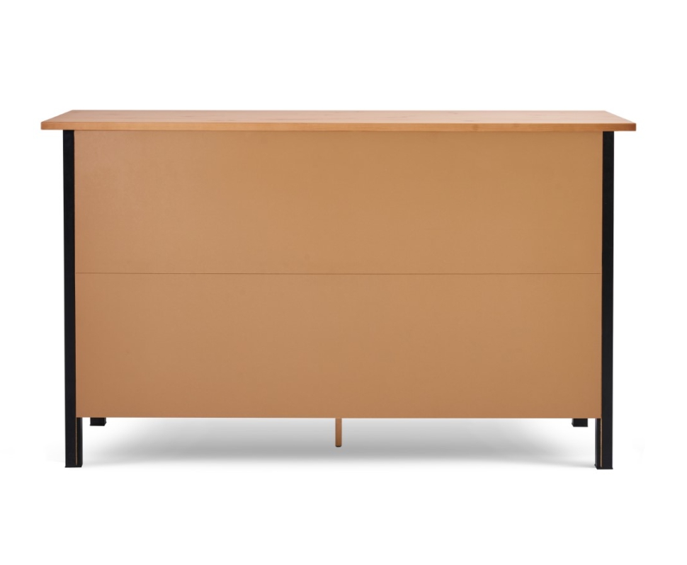 HEMNES ХЕМНЭС  КЫМÖР Комод 8 ящиков черный/светло-коричневый