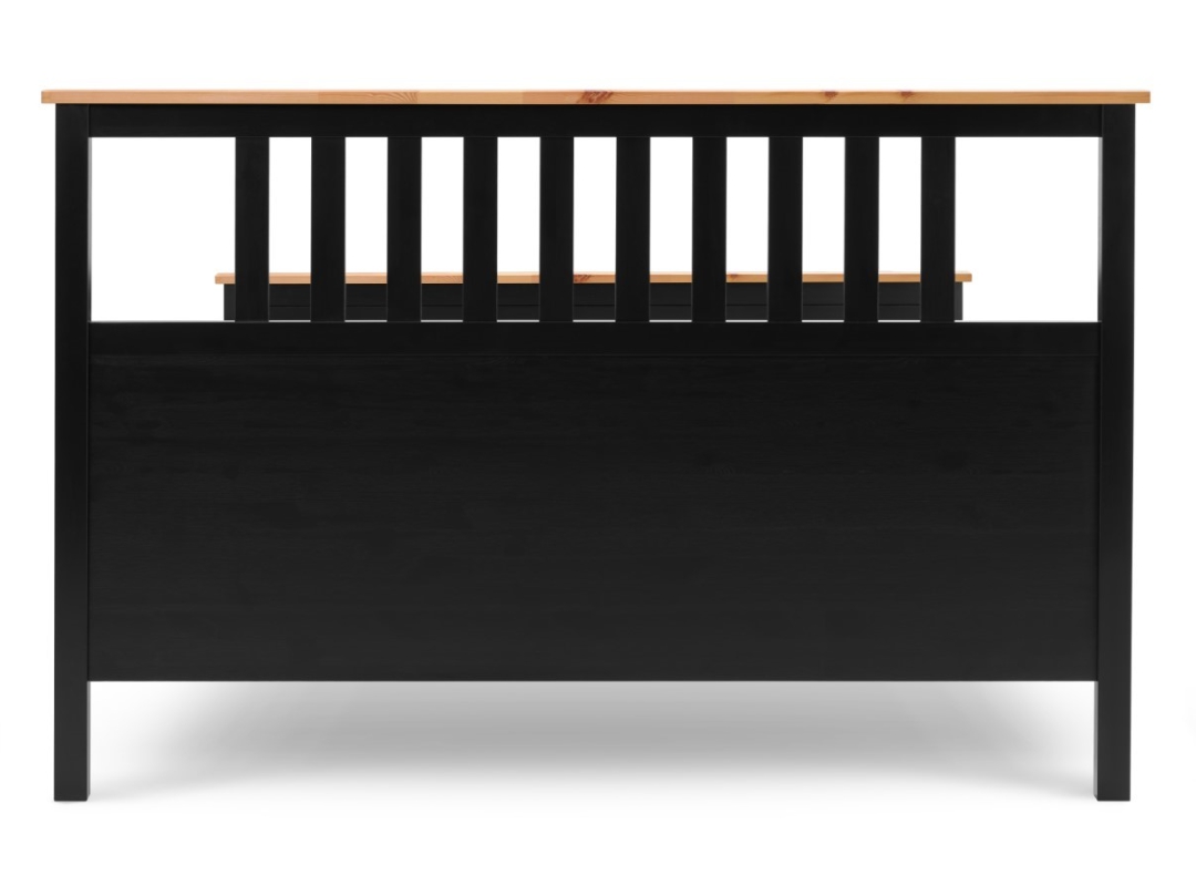 HEMNES ХЕМНЭС  КЫМÖР кровать черный/светло-коричневый 180*200