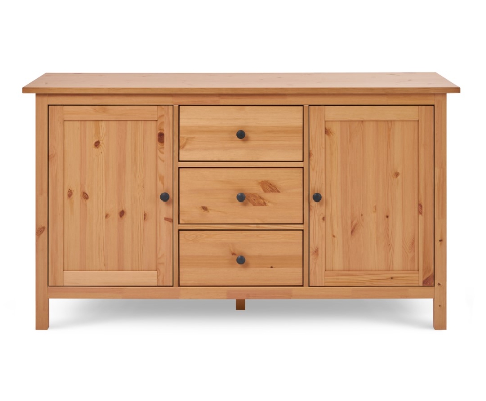 HEMNES ХЕМНЭС  КЫМÖР Сервант светло-коричневый