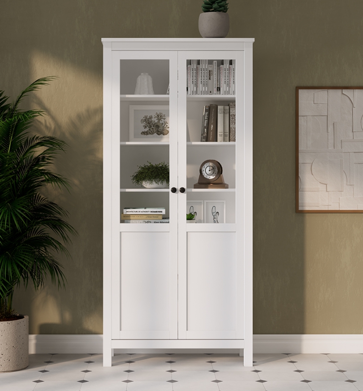 HEMNES ХЕМНЭС  КЫМÖР Шкаф с 2 дверями белый