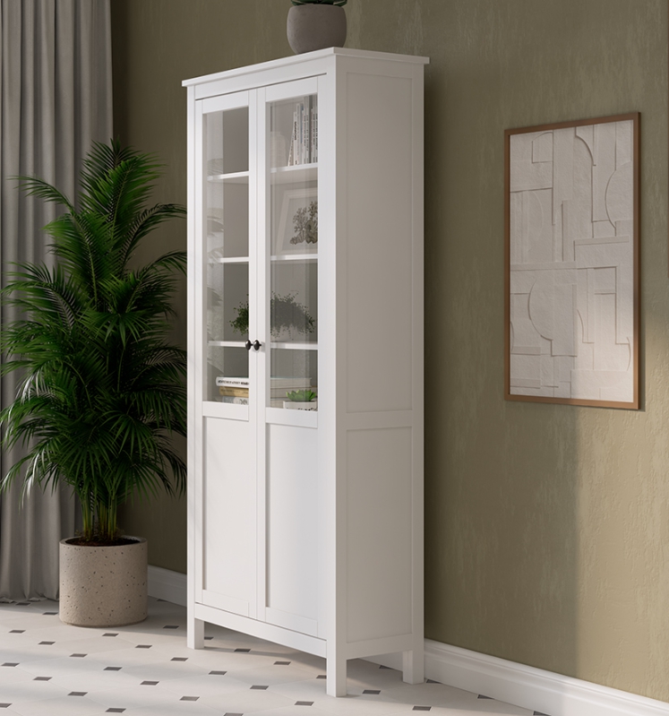 HEMNES ХЕМНЭС  КЫМÖР Шкаф с 2 дверями белый
