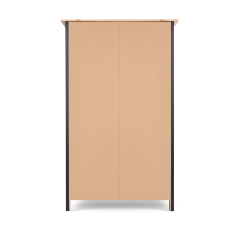 HEMNES ХЕМНЭС  КЫМÖР Шкаф с 2 дверями черный/светло-коричневый