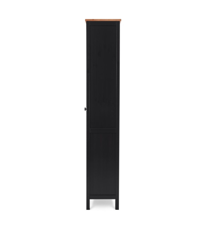 HEMNES ХЕМНЭС  КЫМÖР Шкаф с 2 дверями черный/светло-коричневый
