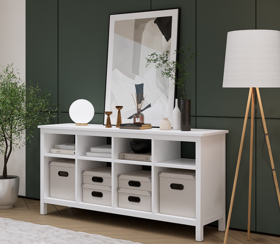 HEMNES ХЕМНЭС  КЫМÖР Стол-консоль белый