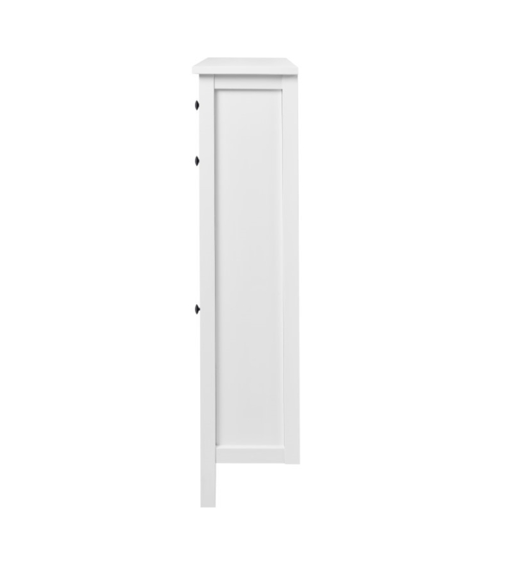 HEMNES ХЕМНЭС  КЫМÖР Тумба для обуви белая 2 отделения и ящик
