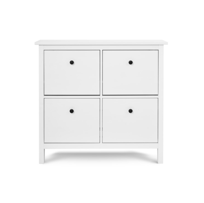 HEMNES ХЕМНЭС  КЫМÖР Тумба для обуви белая 4 отделения