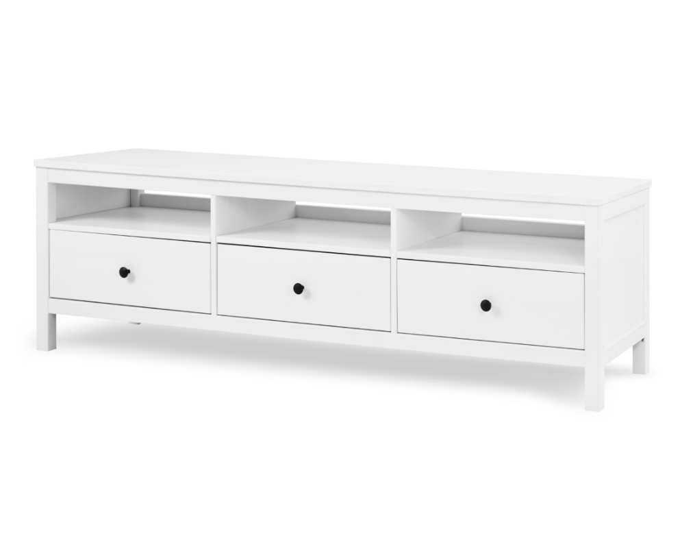 HEMNES ХЕМНЭС  КЫМÖР Тумба ТВ белая 3 ящика 183 см