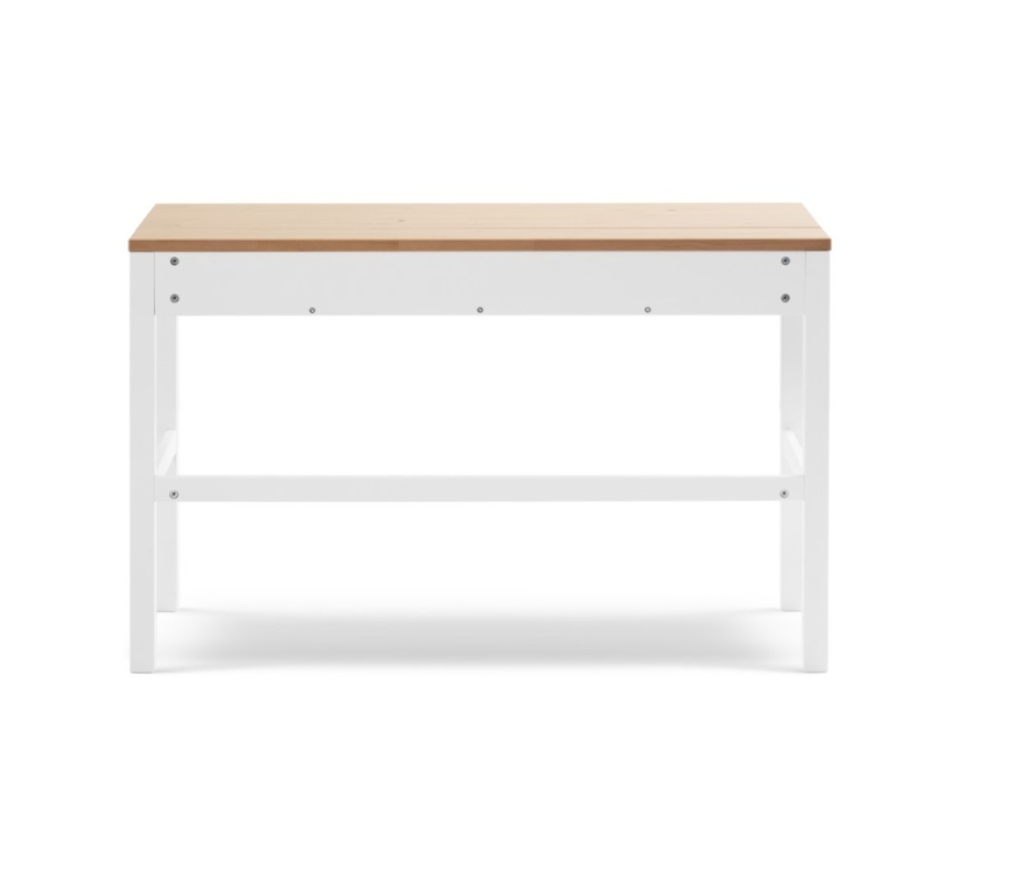 HEMNES ХЕМНЭС  КЫМОР Стол c 2 ящиками белый/светло-коричневый