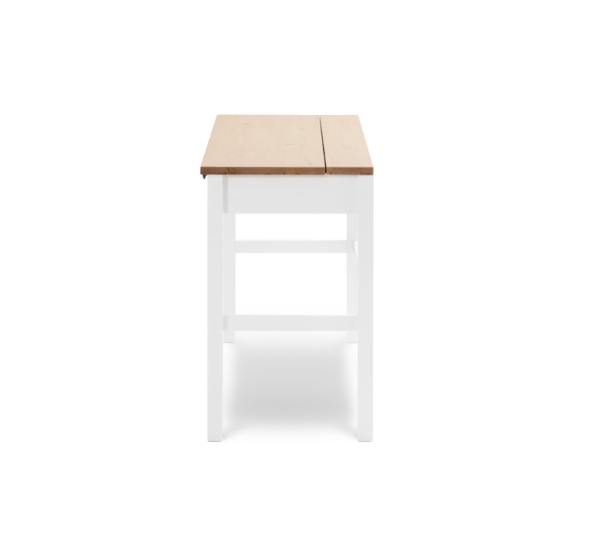 HEMNES ХЕМНЭС  КЫМОР Стол c 2 ящиками белый/светло-коричневый