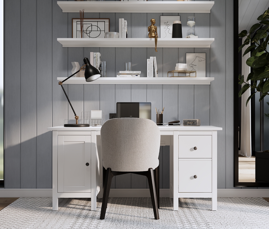 HEMNES ХЕМНЭС  КЫМОР Стол письменный белый