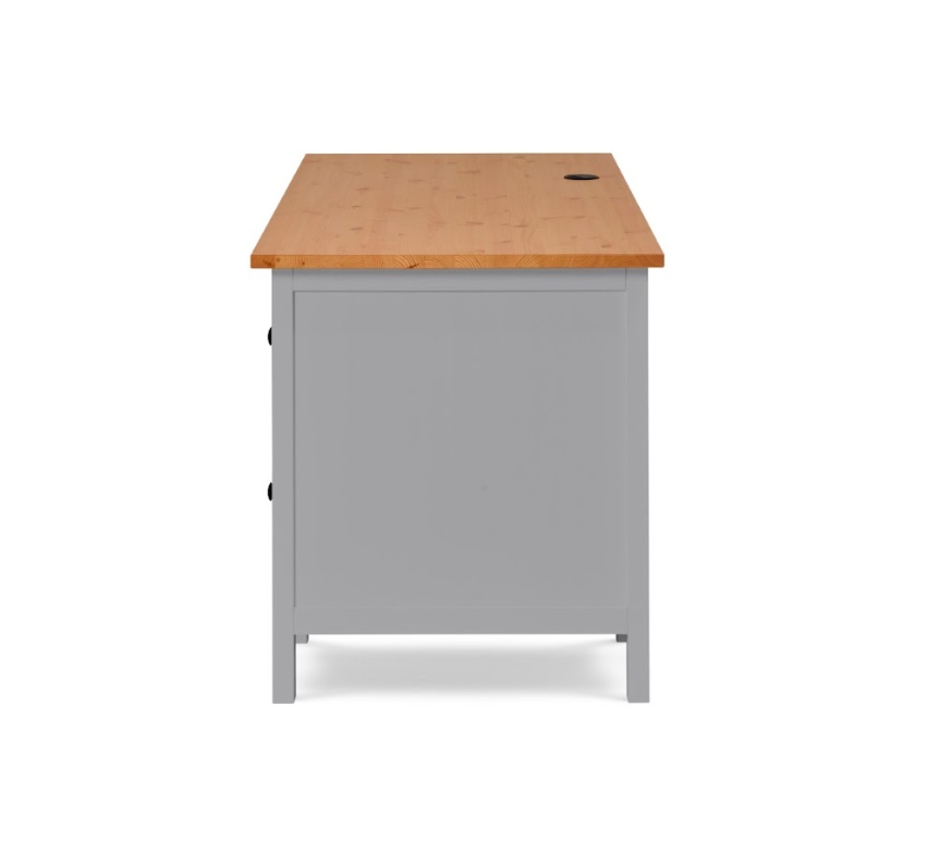HEMNES ХЕМНЭС  КЫМОР Стол письменный серый/светло-коричневый