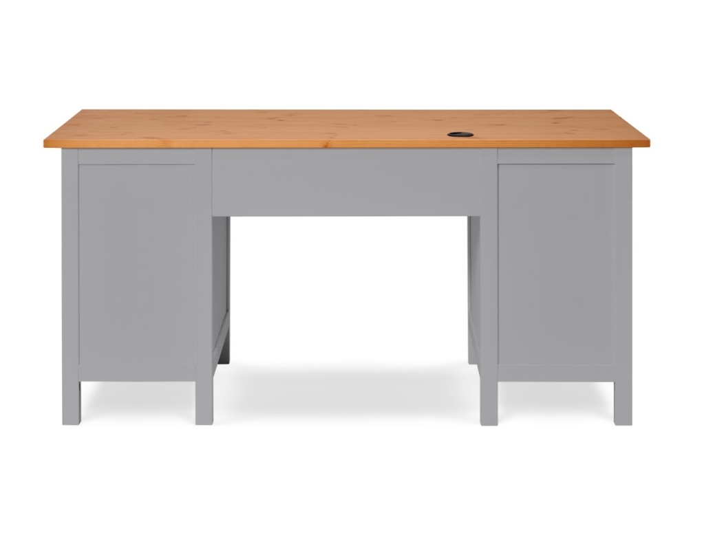 HEMNES ХЕМНЭС  КЫМОР Стол письменный серый/светло-коричневый