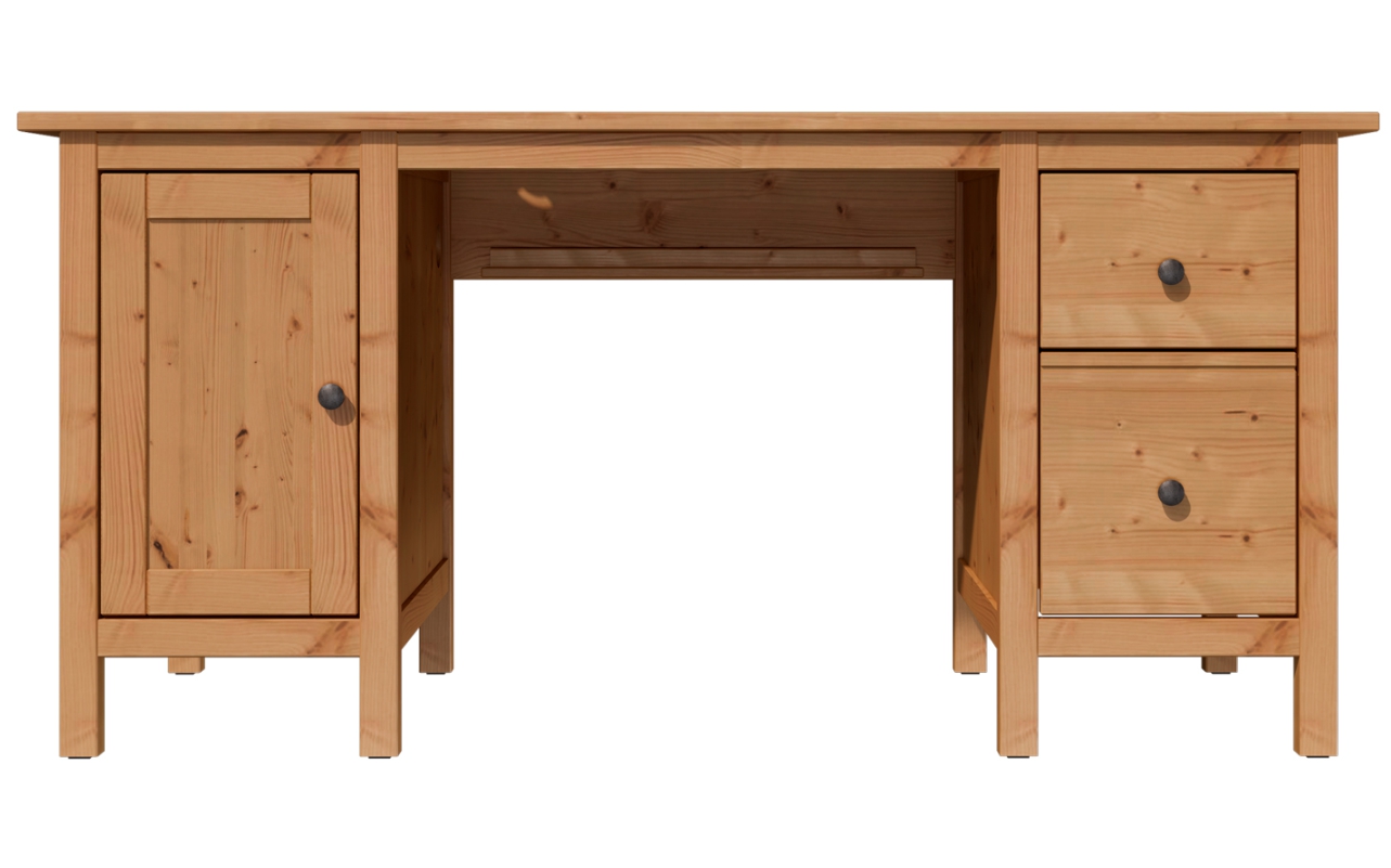 HEMNES ХЕМНЭС  КЫМОР Стол письменный светло-коричневый