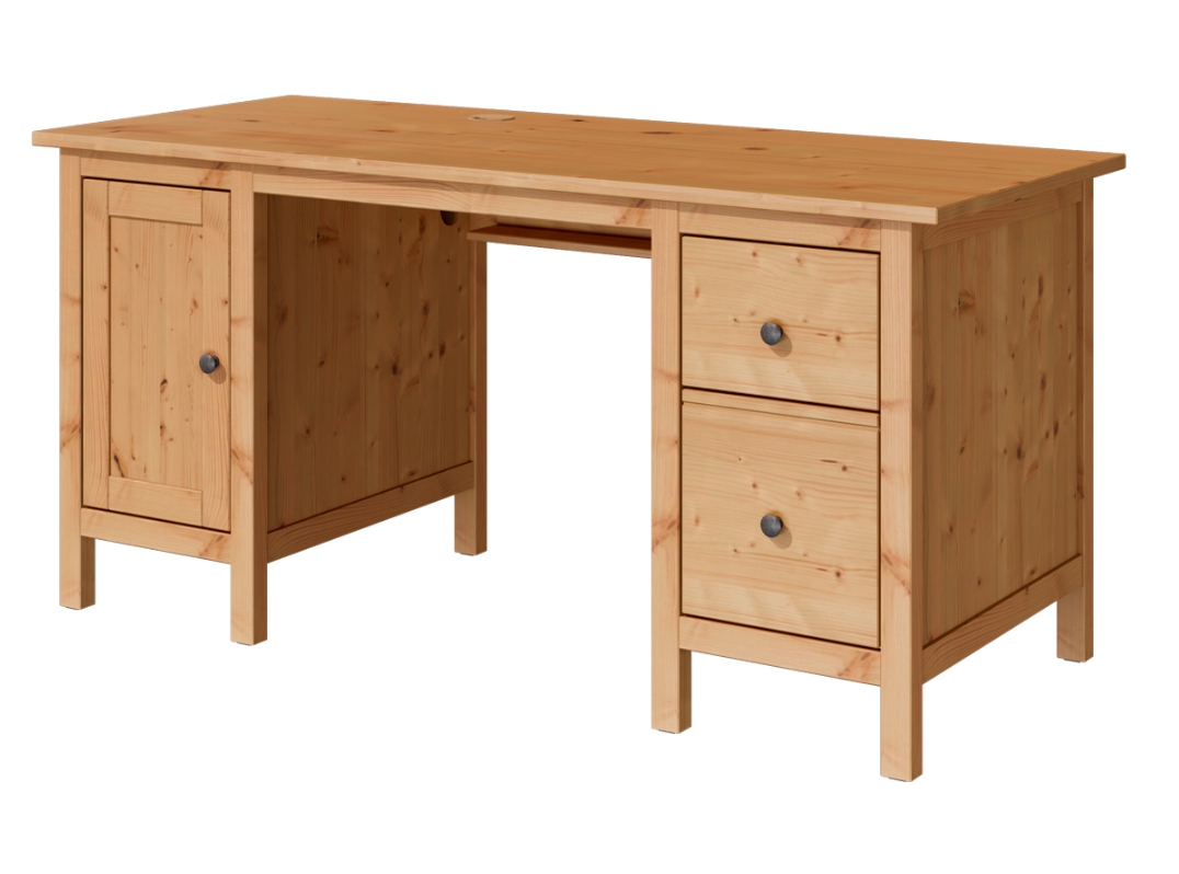HEMNES ХЕМНЭС  КЫМОР Стол письменный светло-коричневый