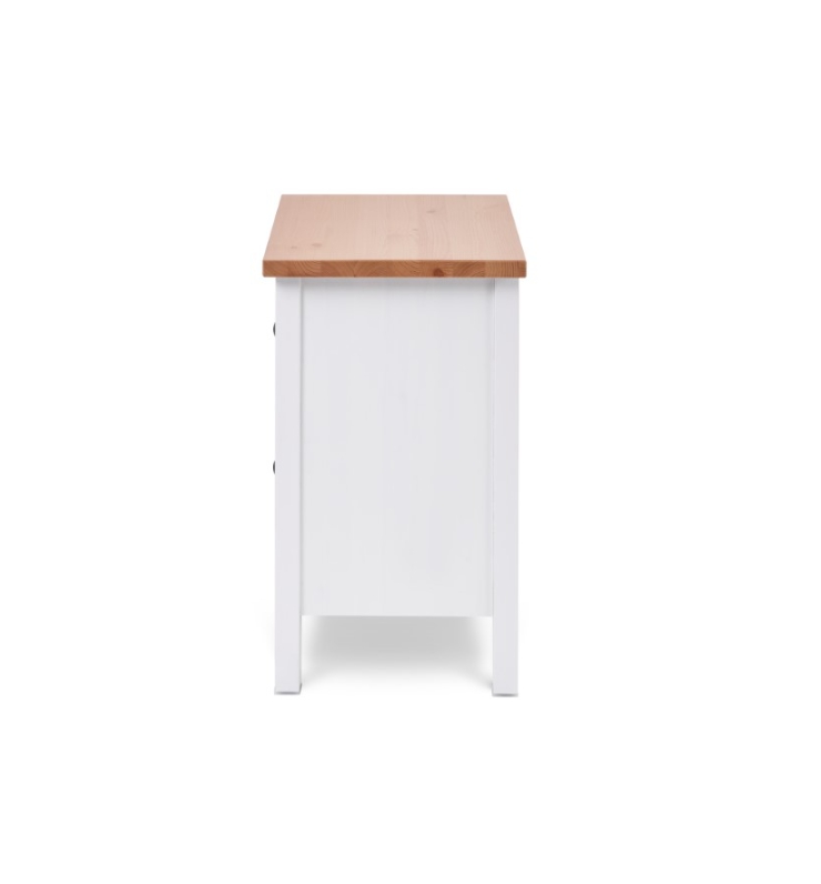 HEMNES ХЕМНЭС  КЫМÖР Комод 2 ящика белый/светло-коричневый - тумба прикроватная
