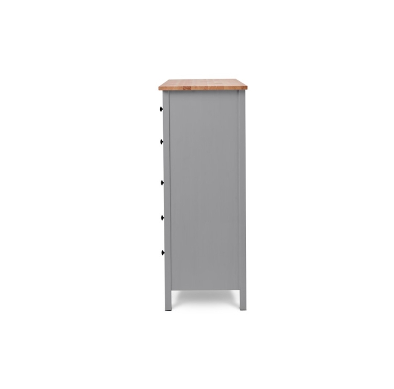 HEMNES ХЕМНЭС  КЫМÖР Комод 6 ящиков серый/светло-коричневый