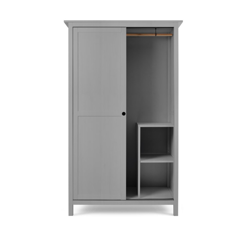 HEMNES ХЕМНЭС  КЫМÖР Шкаф с 2 дверями серый