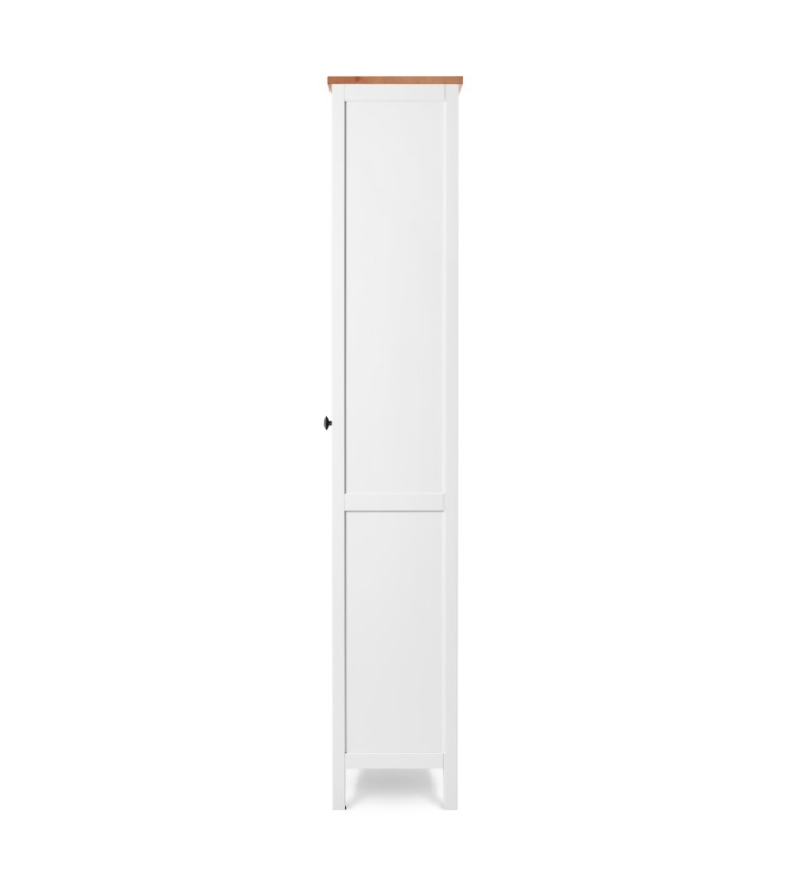 HEMNES ХЕМНЭС  КЫМÖР Шкаф-витрина с дверью стекло белый/светло-коричневый