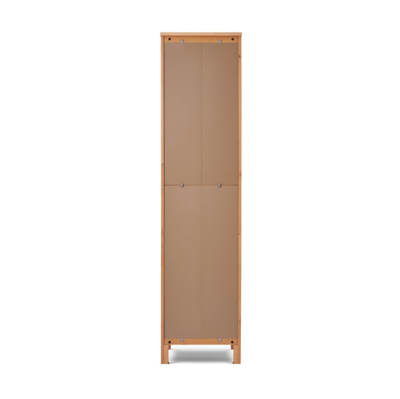 HEMNES ХЕМНЭС  КЫМÖР Шкаф-витрина с дверью стекло светло-коричневый