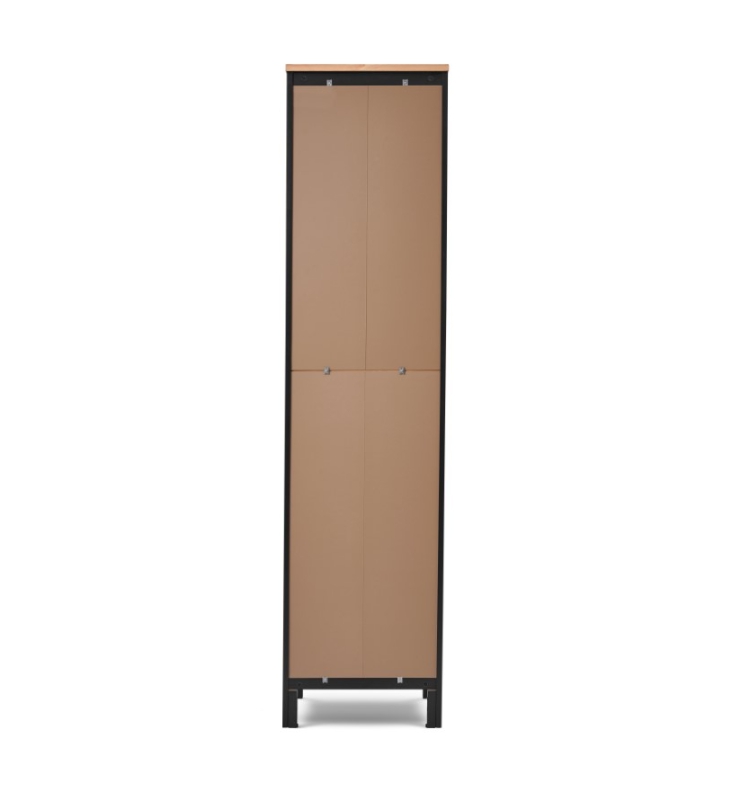 HEMNES ХЕМНЭС  КЫМÖР Шкаф-витрина с дверью стекло черный