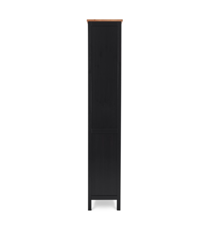HEMNES ХЕМНЭС  КЫМÖР стеллаж чёрный/светло-коричневый ширина 90 см