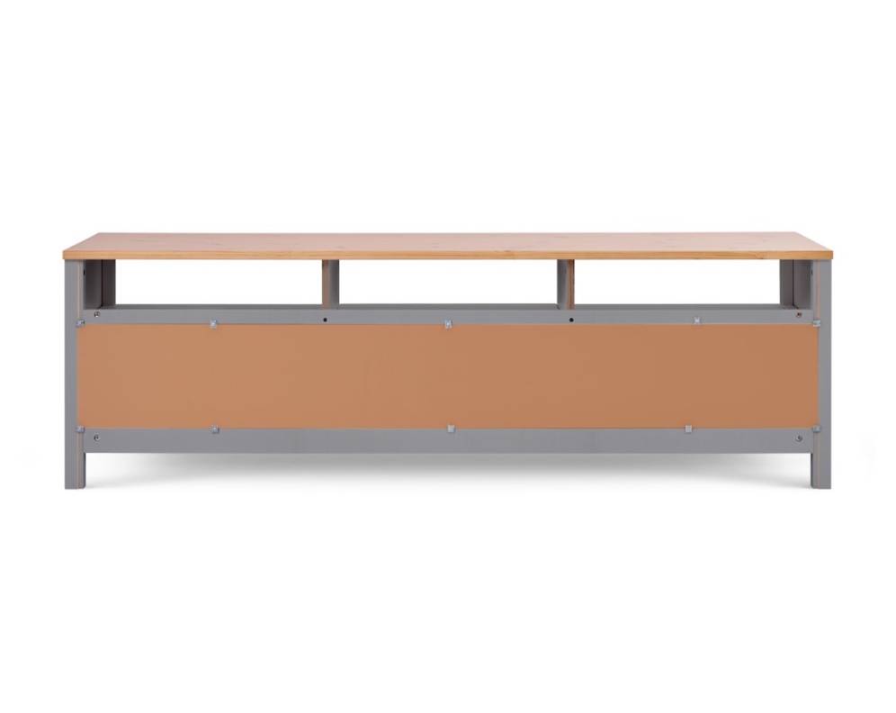 HEMNES ХЕМНЭС  КЫМÖР Тумба ТВ серый/натуральный 3 ящика 183 см