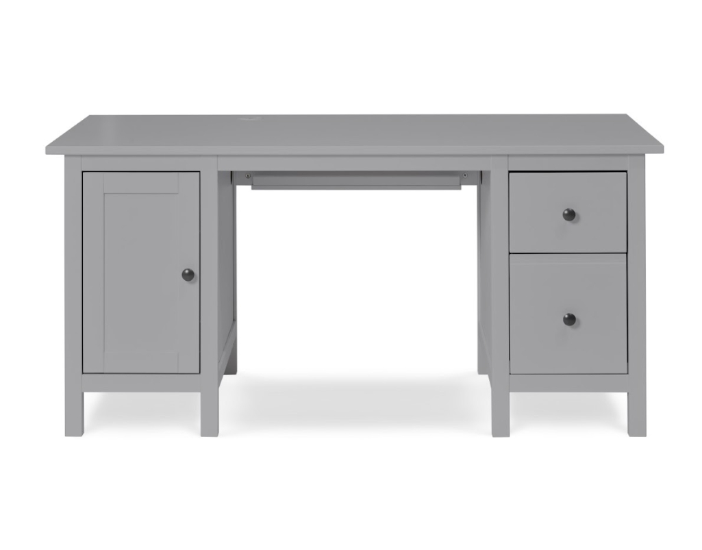 HEMNES ХЕМНЭС  КЫМОР Стол письменный серый