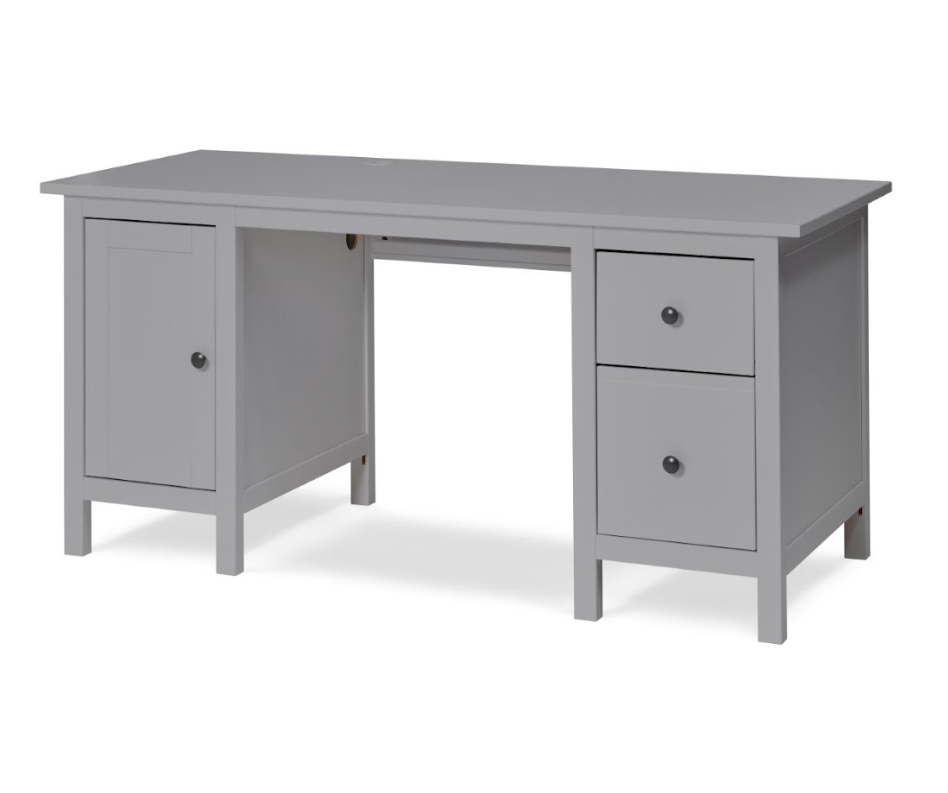 HEMNES ХЕМНЭС  КЫМОР Стол письменный серый