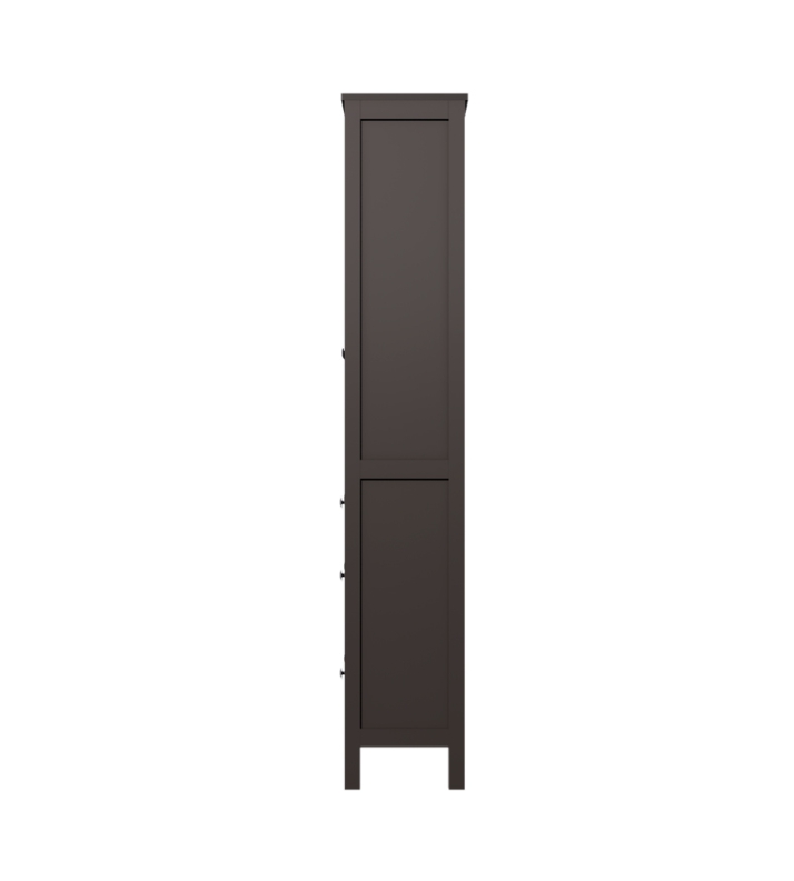HEMNES ХЕМНЭС  КЫМÖР Шкаф-витрина черный