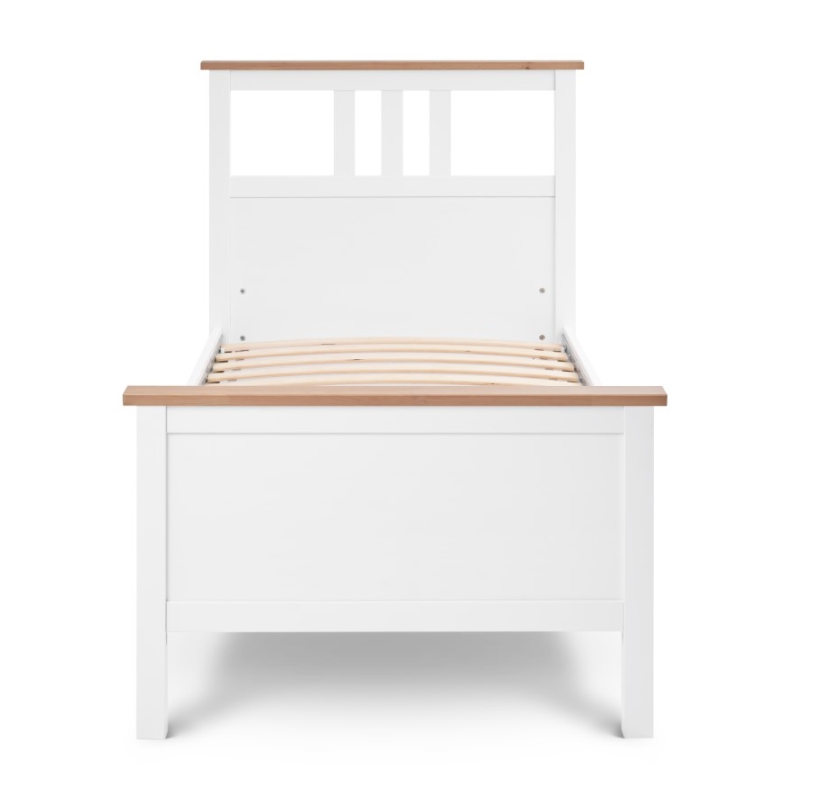 HEMNES ХНМНЭС  КЫМÖР кровать белая/светло-коричневая 90*200