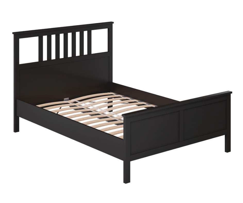 HEMNES ХНМНЭС  КЫМÖР кровать черная 140*200