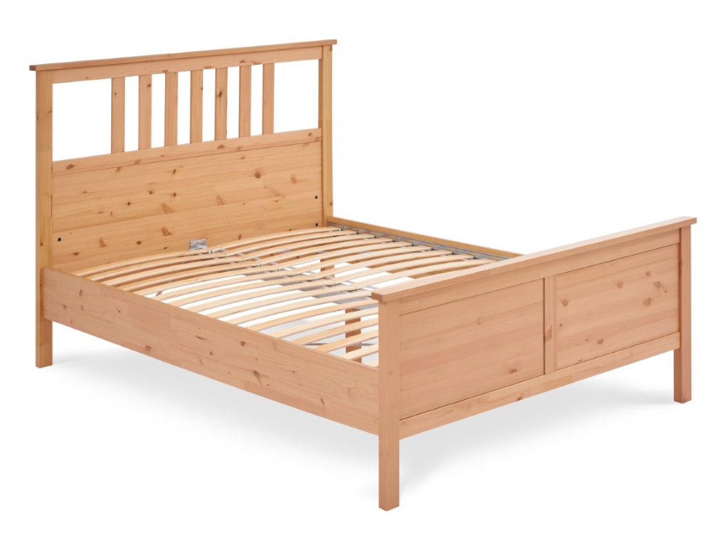 HEMNES ХНМНЭС  КЫМÖР кровать светло-коричневый 140*200