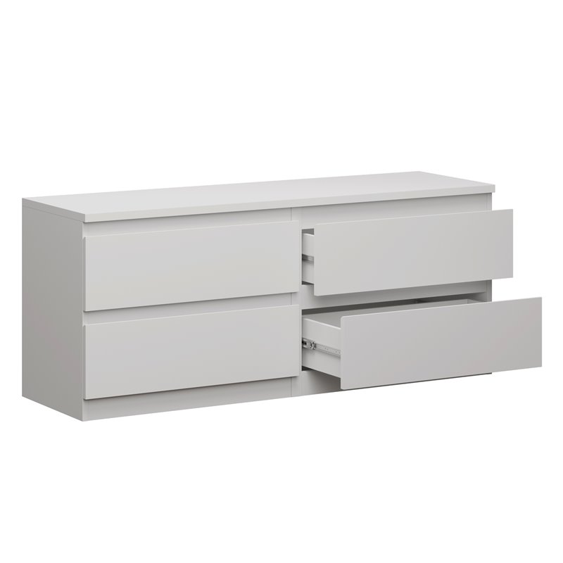 KASTOR/MALM тумба  4 ящика белая