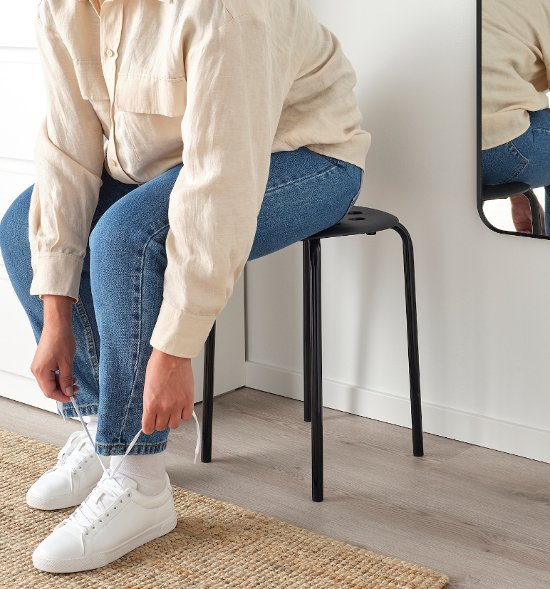 MARIUS МАРИУС табурет черный 