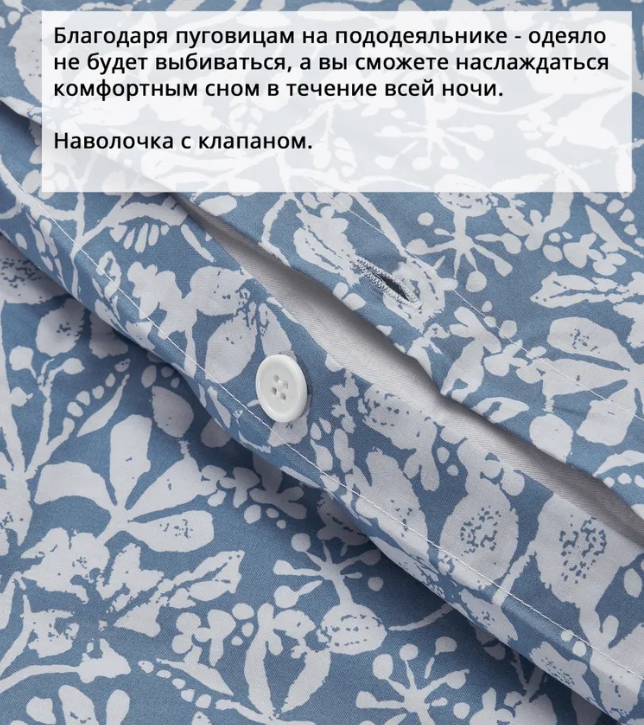 SOMMARSLÖJA/RATLIN комплект синий/белый 200*200/50*70