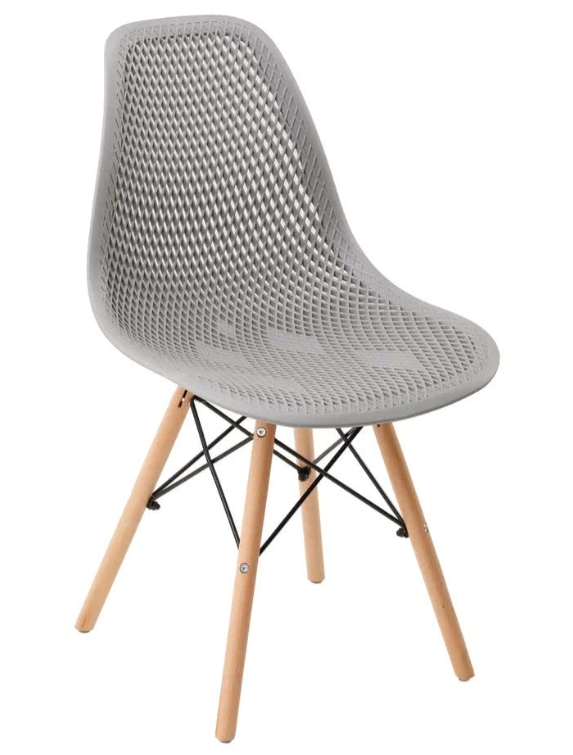 Стул ажурный EAMES DSW светло-серый