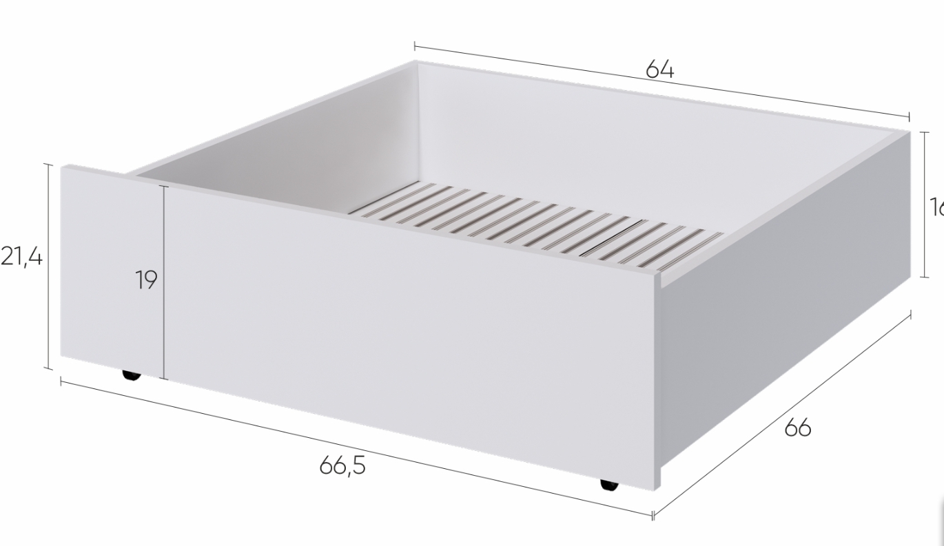 Ящик для хранения под кровать HEMNES ХЕМНЭС  КЫМÖР белый