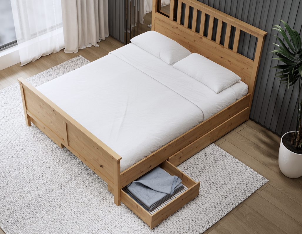 Ящик для хранения под кровать HEMNES ХЕМНЭС  КЫМÖР светло-коричневый