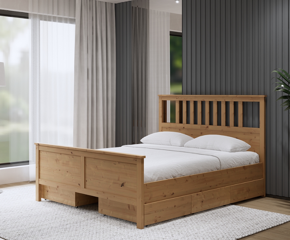 Ящик для хранения под кровать HEMNES ХЕМНЭС  КЫМÖР светло-коричневый