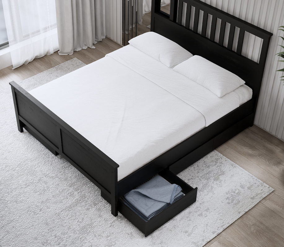 Ящик для хранения под кровать HEMNES ХЕМНЭС  КЫМÖР черный