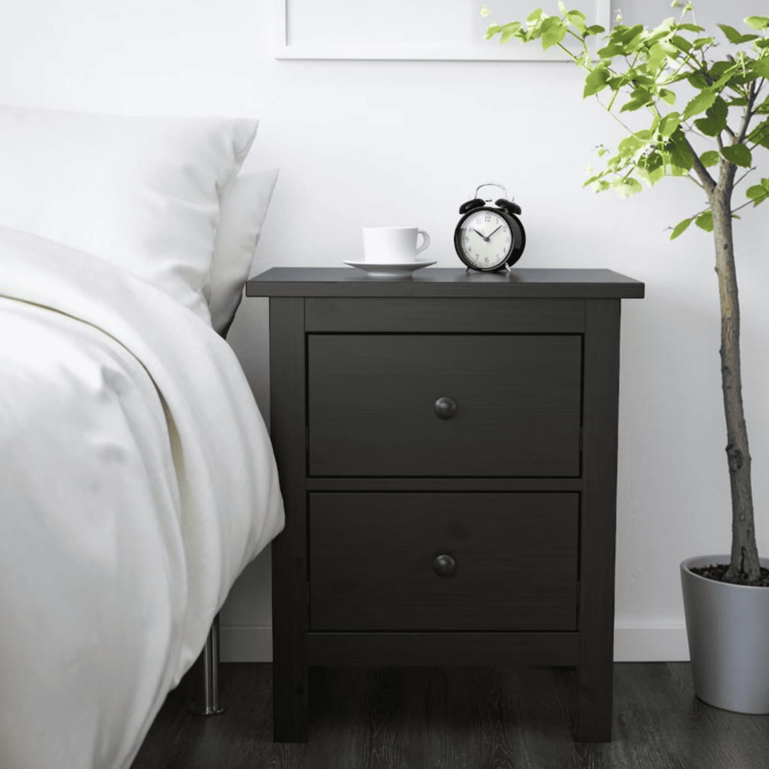 HEMNES ХЕМНЭС/MIRA комод 2 ящика черный