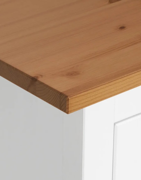 Сервант Икеа HEMNES ХЕМНЭС КЫМÖР белый/светло-коричневый со стеклянными дверями